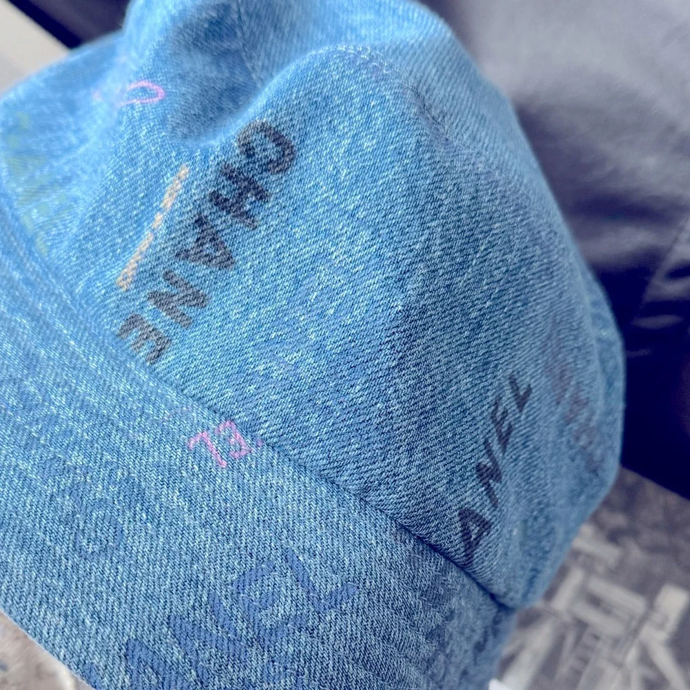 CHANEL Denim Mood Cloche Bucket Hat L
